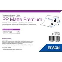 PP MATTE LABEL PREMIUM CONTINUOUS ROLL 105MM X 29M