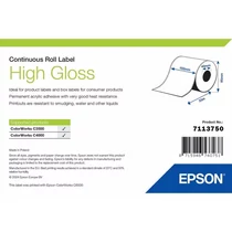 HIGH GLOSS LABEL CONTINUOUS ROLL 102MM X 33M