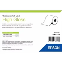 HIGH GLOSS LABEL CONTINUOUS ROLL 51MM X 33M