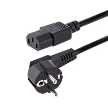 COMPUTER POWER CORD - 3FT (1M) EU SCHUKO TO C13 18AWG