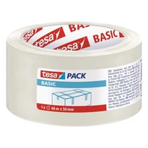 TESA Csomagolószalag, 50 mm x 66 m, TESA "Basic", átlátszó TESA