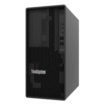 LENOVO torony szerver - ST45 V3 (3.5"), 4C AMD EPYC 4124P 3.8GHz, 1x16GB, 2x480GB S4520 RI SSD, Software RAID, 500W. Lenovo