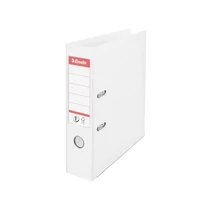 ESSELTE Iratrendező, 75 mm, A4, PP, élvédő sínnel,"Standard", Vivida fehér ESSELTE