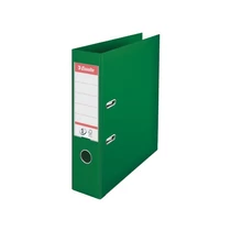ESSELTE Iratrendező, 75 mm, A4, PP, élvédő sínnel,"Standard", zöld ESSELTE