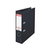 ESSELTE Iratrendező, 75 mm, A4, PP, élvédő sínnel,"Standard", Vivida fekete ESSELTE