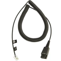 CABLE W/ QD TO RJ10 PLUG REGEL BELEGUNG 0 5 - 2M SPIRAL