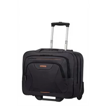 AMERICAN TOURISTER Gurulós Notebook táska 88533-1070, Briefcase 15.6" (BLACK / ORANGE) -AT WORK