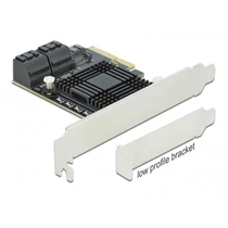 DELOCK PCI-E x4 Bővítőkártya 5x SATA 6GB / s port