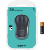 Logitech M185 vezeték nélküli optikai egér szürke /910-002238/