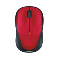 LOGITECH Egér - M235 Vezeték Nélküli Optikai Nano, Piros