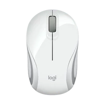 LOGITECH Egér - M187 Vezeték Nélküli Optikai Nano, Fehér