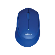 LOGITECH Egér - M330 Silent Plus Vezeték Nélküli Optikai, Kék