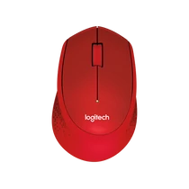 LOGITECH Egér - M330 Silent Plus Vezeték Nélküli Optikai, Piros