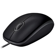 LOGITECH Egér - B110 Vezetékes Optikai Silent, Fekete