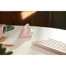 LOGITECH Egér - LIFT Vertical Ergonomic Bluetooth Optikai, Rózsaszín