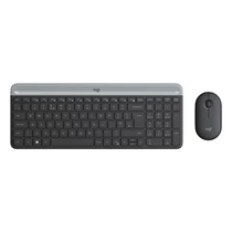Logitech MK470 Slim Wireless Keyboard and Mouse Combo Black/Silver DE
