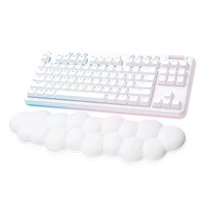 LOGITECH Billentyűzet - G715 Aurora RGB Gaming Vezeték Nélküli (Tactile) UK, Fehér + Kéztámasz Logitech