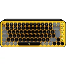 LOGITECH Billentyűzet - POP Keys Mechanikus Vezeték Nélküli + (Emoji gombok) Blast Yellow, US