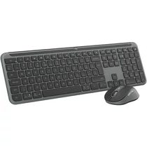 LOGITECH Billentyűzet + egér - MK950 Signature Slim Vezeték Nélküli Combo Grafitszürke, HUN (Festett) Logitech