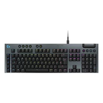 LAPOS KIALAKÍTÁS. MEGNÖVELT.<br>A Logitech G915 X gyorsaságot, pontosságot és testreszabhatóságot kínál elegáns, ultravékony kialakítással. Ez a vezetékes, játékhoz tervezett billentyűzet KEYCONTROL funkcióval, magas szintű gépelési élménnyel és pir