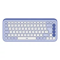 Logitech Pop Icon Wireless Keyboard Lilac/Off White US