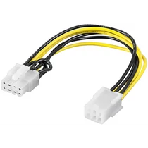 Goobay PCI-E tápkábel átalakító 6-pin - 8-pin, 20cm