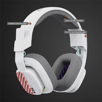 LOGITECH Fejhallgató 2.0 - ASTRO A10 Gaming Vezetékes Mikrofon, Fehér / PS (PC, PS5, XBOX Series) Logitech
