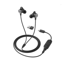 LOGITECH Füllhallgató - Zone True Wired UC Earbuds, Zajszűrős, Grafitszürke Logitech
