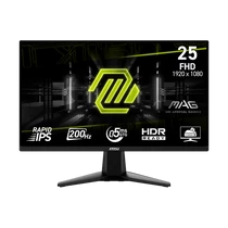 MSI Monitor GAMING MAG 255F E20 24,5" FHD Rapid IPS 1920x1080, 16:9, 200Hz, 1000:1, 0,5ms, 2x HDMI, DP, Black MSI DT