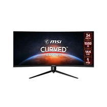 MSI Monitor GAMING Optix MAG342CQR Ívelt 34" UWQHD, 3440x1440, 144Hz VA 21:9, 4000:1 CR, 300cd / m2, 1 ms, HDMI, DP, Black MSI DT