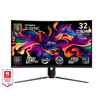 MSI Monitor GAMING MPG 321CURX QD-OLED Ívelt 31,5" UHD 3840x2160, 1700R, 240Hz, 0,03ms, 2x HDMI, DP, USB-C MSI DT