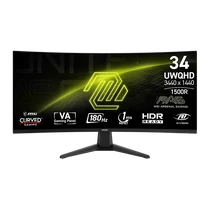 MSI Monitor GAMING MAG 346CQ Ívelt 34" UWQHD, 3440x1440, 180Hz VA 21:9, 1500R, 300cd / m2, 1 ms, 2x HDMI, DP, Black MSI DT