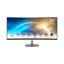 MSI Monitor Business PRO MP341CQ E12 Ívelt 34" QHD, 3440x1440, 120Hz VA 21:9, 3000:1, 300cd / m2, 4ms, 2xHDMI, DP, Black MSI DT