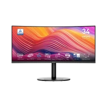 MSI Monitor Business Modern MD342CQP Ívelt 34" QHD, 3440x1440, 100Hz VA 21:9, 3000:1 CR, 300cd / m2, 4 ms, HDMI, DP, Black MSI DT