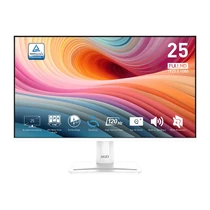MSI Monitor Business PRO MP251W E2 24,5" FHD, 1920x1080, IPS, 120Hz, 1500:1 CR, 300cd / m2, 1ms, HDMI, DP, VGA, White MSI DT