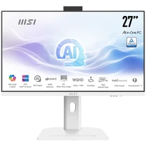 MSI AiO Modern AM273QP AI 1UM-429XEU - Ultra 7 155H, 27" QHD, 16GB, 512GB, fehér