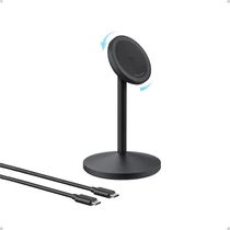 ANKER Vezeték Nélküli Töltő és Állvány, MagGo, 15W, iPhone-hoz, EU, fekete - A25X1H11 Anker