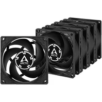 ARCTIC COOLING Rendszerhűtő Ventilátor P8 PWM PST Fekete, 8cm (5-PACK) ARTIC Cooling