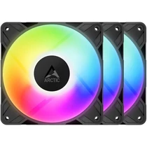 ARCTIC COOLING Rendszerhűtő Ventilátor P12 Pro A-RGB PWM Fekete, 12cm (3-PACK) ARTIC Cooling
