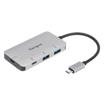 TARGUS Hub ACH228EU, USB-C Multi-Port Hub with 2x USB-A and 2x USB-C Ports with 100W PD Pass-Thru