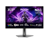 AOC Gaming 240Hz OLED monitor 31.5" AG326UZD2, 3840x2160, 16:9, 250cd / m2, 0,03ms, 2xHDMI / DisplayPort / 2xUSB-A / USB-B AOC