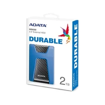 ADATA 2.5" HDD USB 3.1 2TB HD650 ütésálló, Kék ADATA