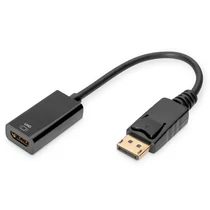 DP TO HDMI ADAPTER CABLE DP/M - HDMI A/F 0.2M BL