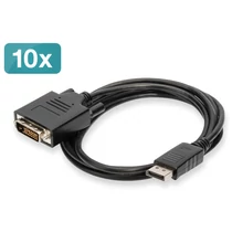 DP-DVI ADAPTER 10PCS PACK DVI/24+1/M/M 2.0M FULL HD BL
