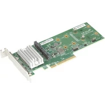 Supermicro 2x Hybrid NVMe/SATA M.2 RAID Carrier, Standard LP