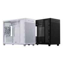 ASUS Ház Prime AP201, Tápegység nélkül, Fekete, Üvegfalú ASUS PER