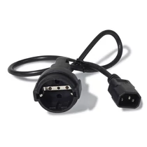 POWER CORD IEC 320 C14 TO SCHUKO RECEPTACLE