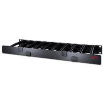 1U HORIZONTAL CABLE MANAGER 6IN 6IN DEEP. SINGLE-SIDED