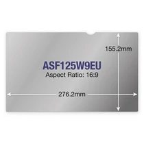 TARGUS Betekintésvédő fólia ASF125W9EU, Privacy Screen 12.5"W (16:9) Targus