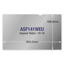 TARGUS Betekintésvédő fólia ASF141WEU, Privacy Screen 14.1"W (16:10) Targus